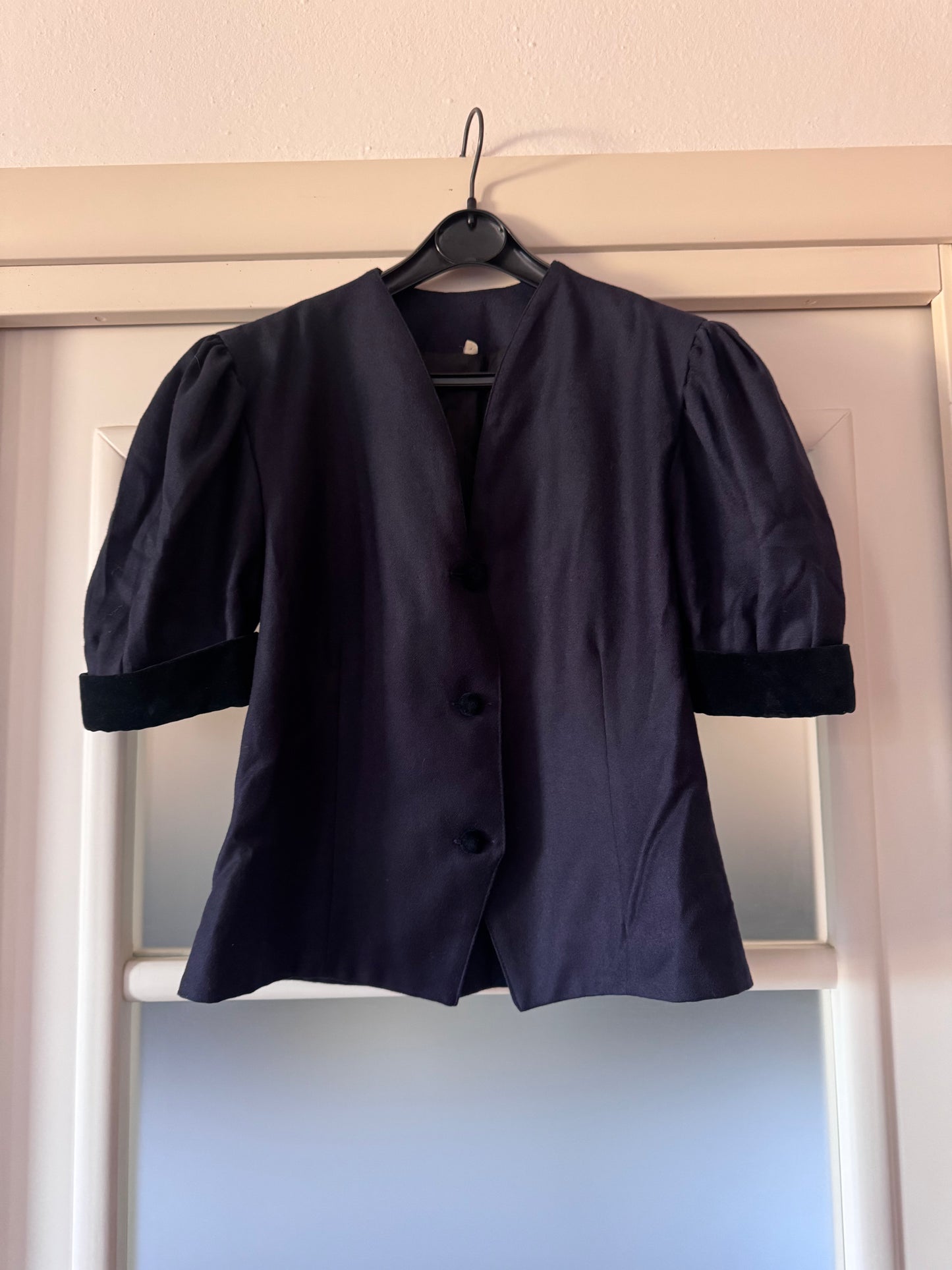 Wool & velvet blouse/jacket