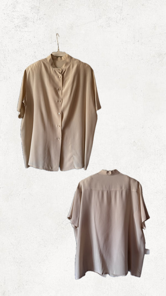 The ivory silk shirt