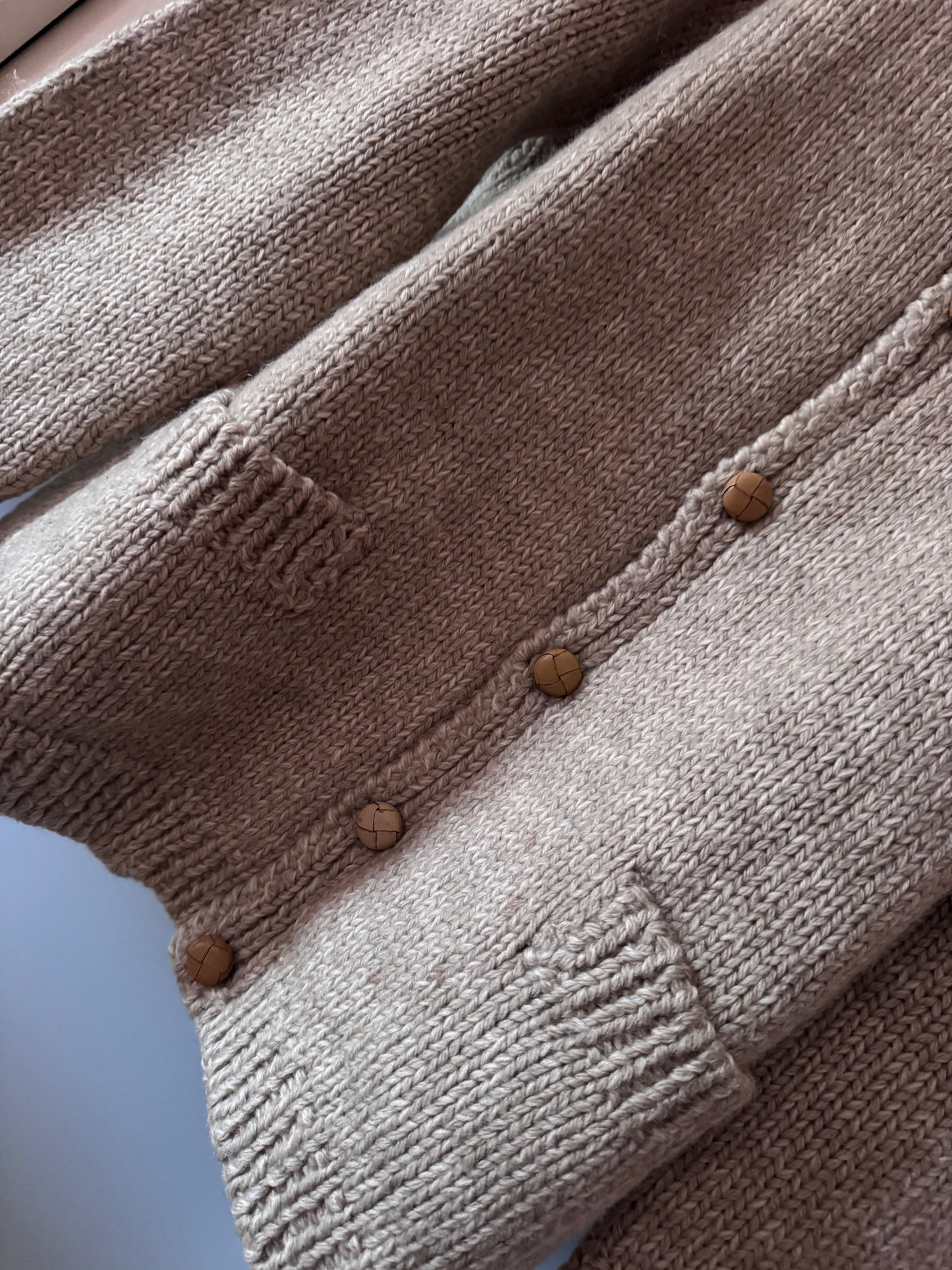 Handmade wool cardigan