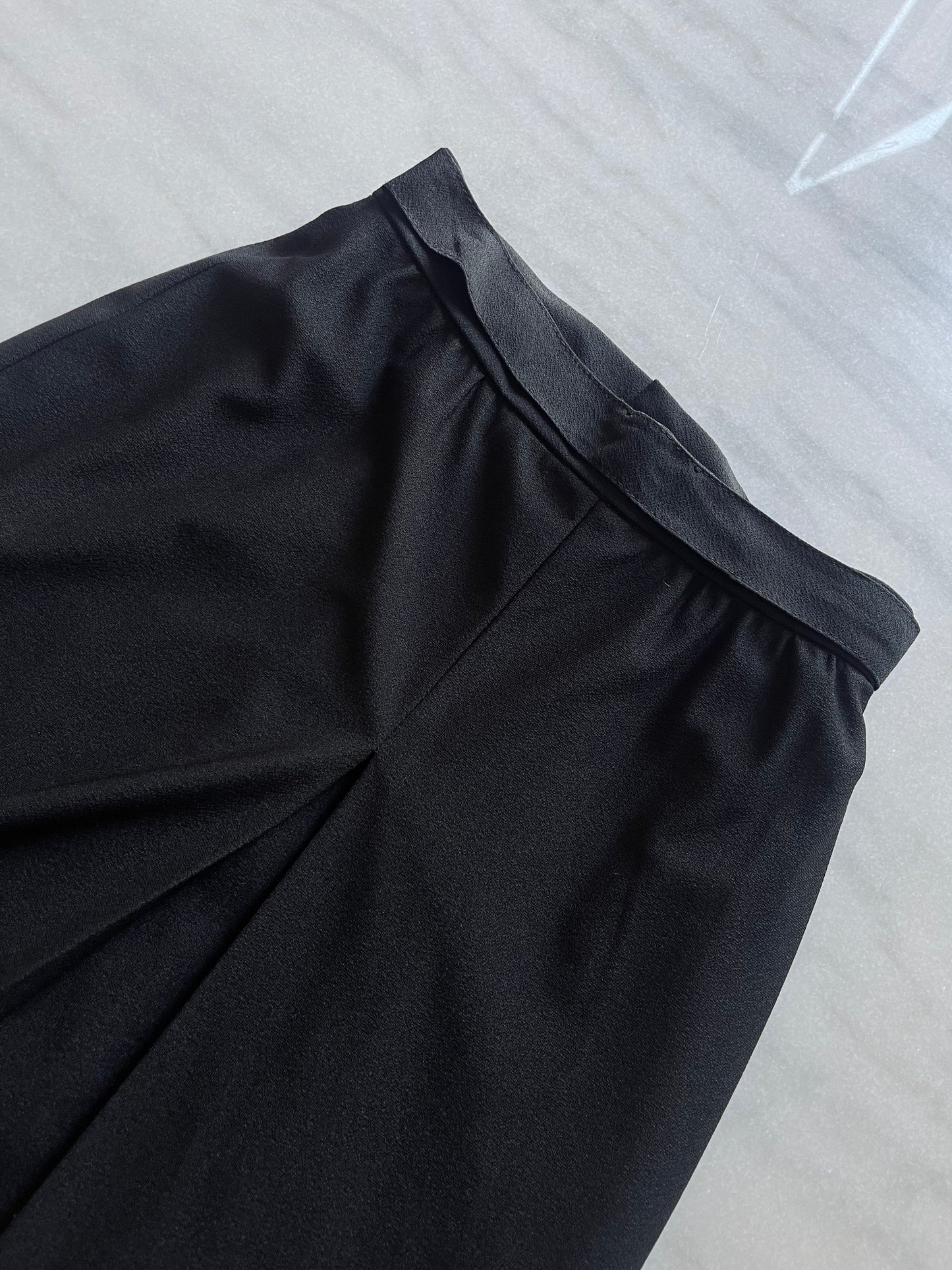 The long black skirt