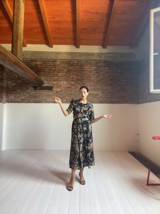 Tailoring printed dress