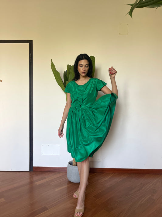 Silk tailored dress