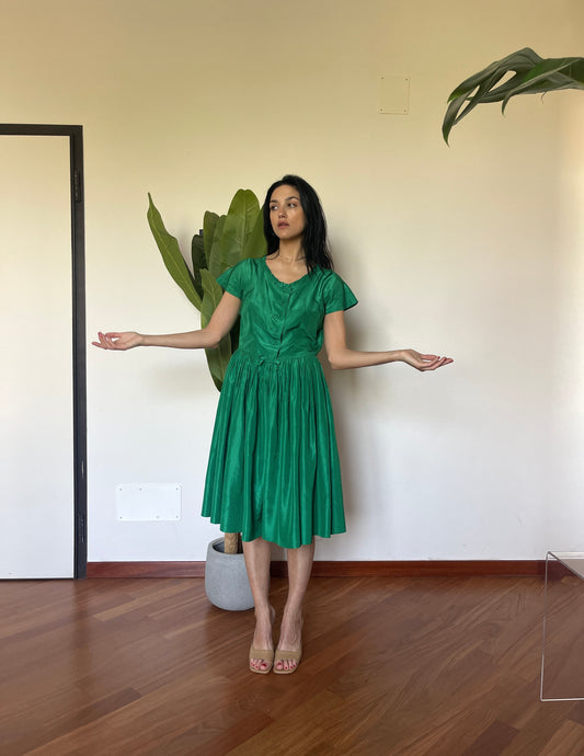 Silk tailored dress
