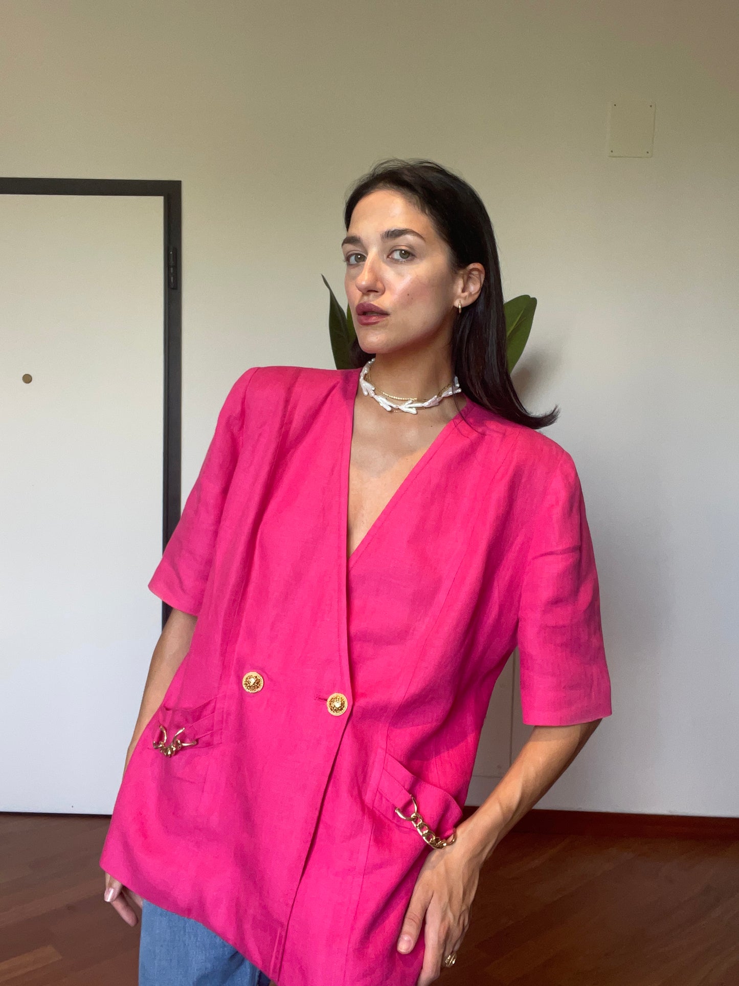 Luisa Spagnoli precious linen blazer