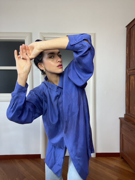 The violet silk shirt