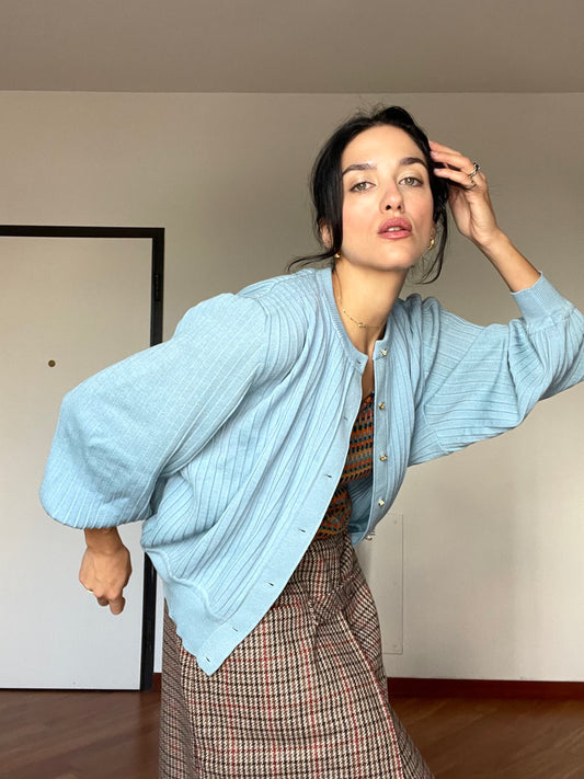 Il cardigan celeste
