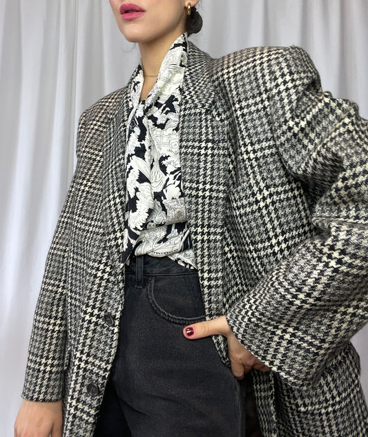 Black & White check blazer