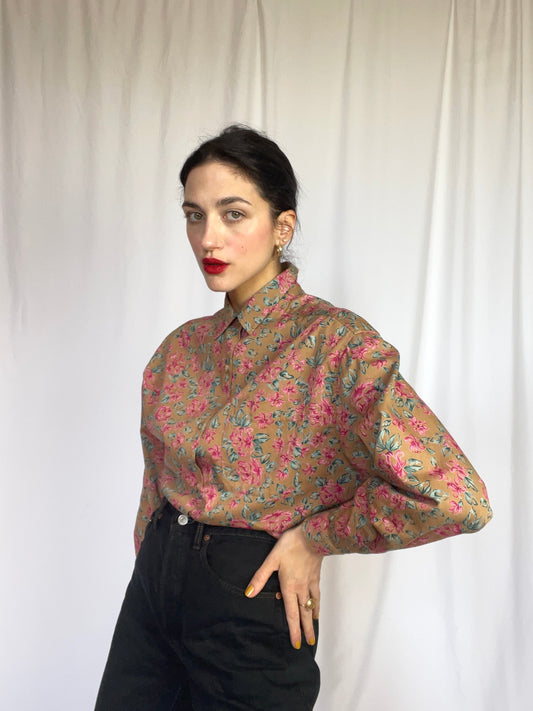floral cotton shirt