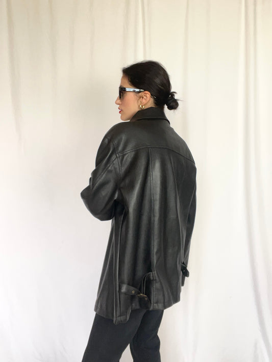 Faux leather jacket