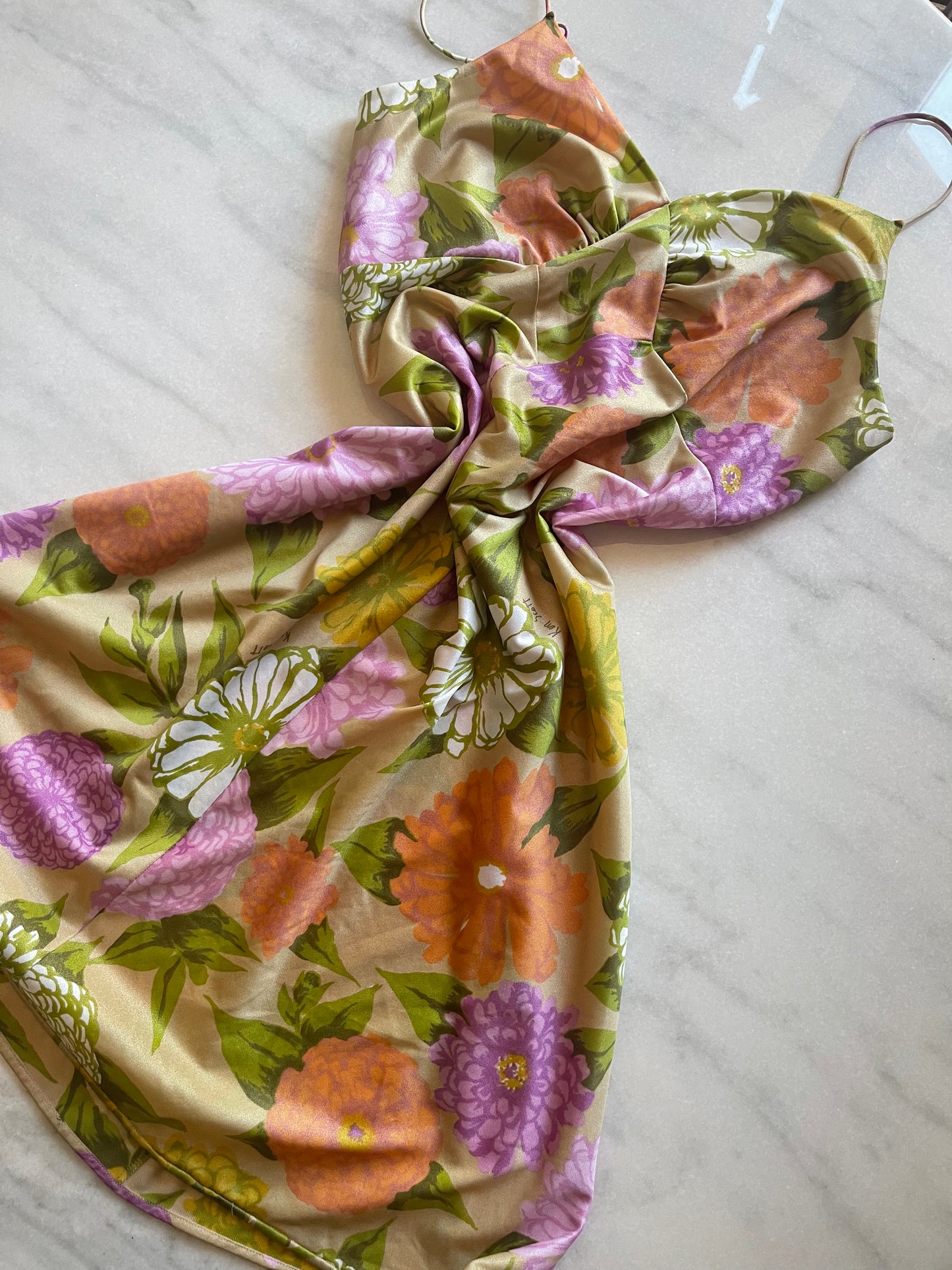 Ken Scott floral mini dress