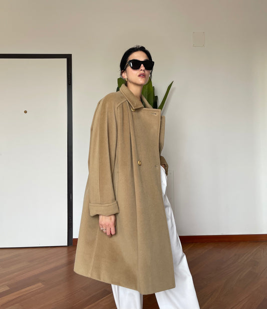 The camel coat by Herno