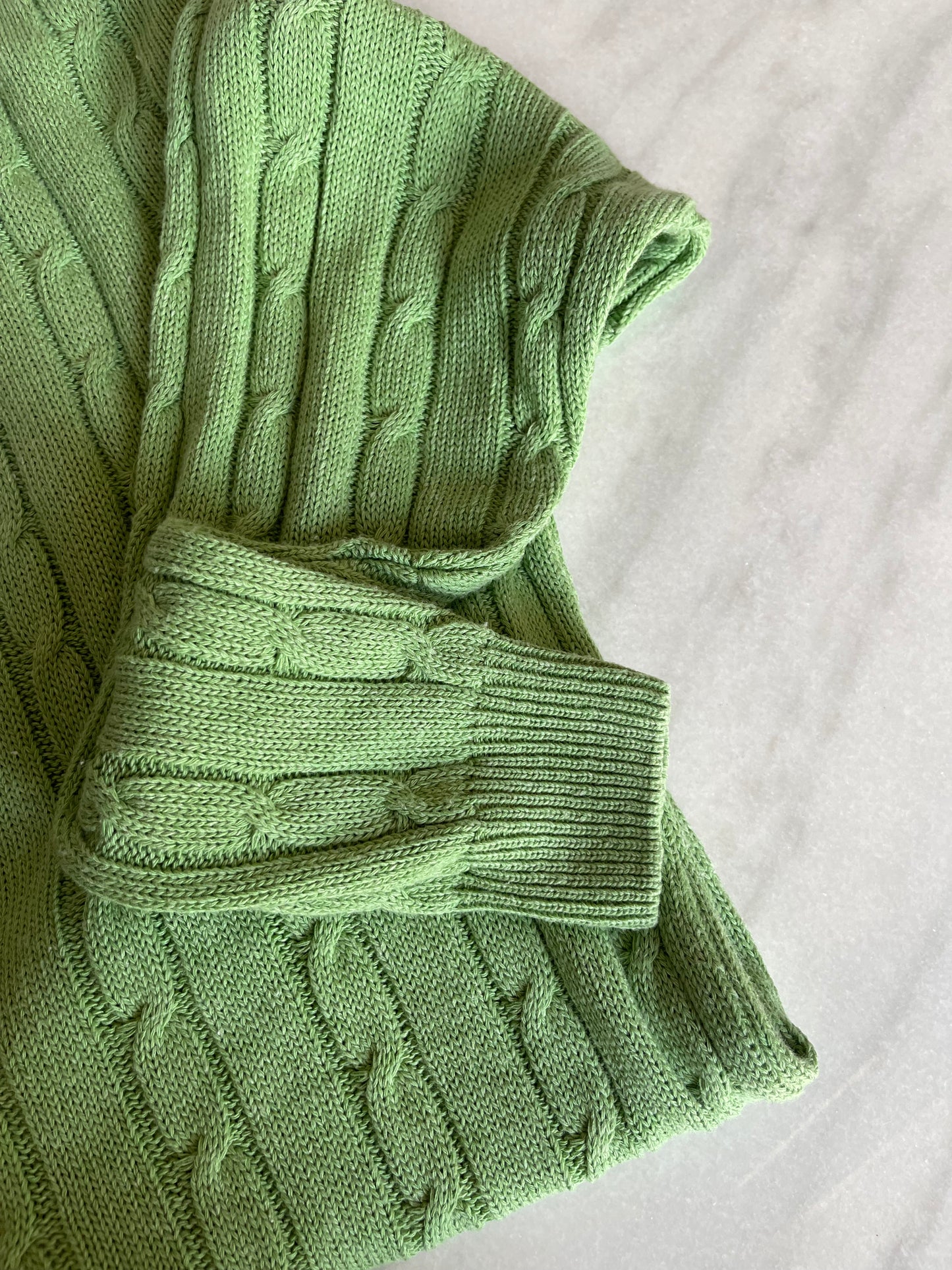 Green apple cotton pullover