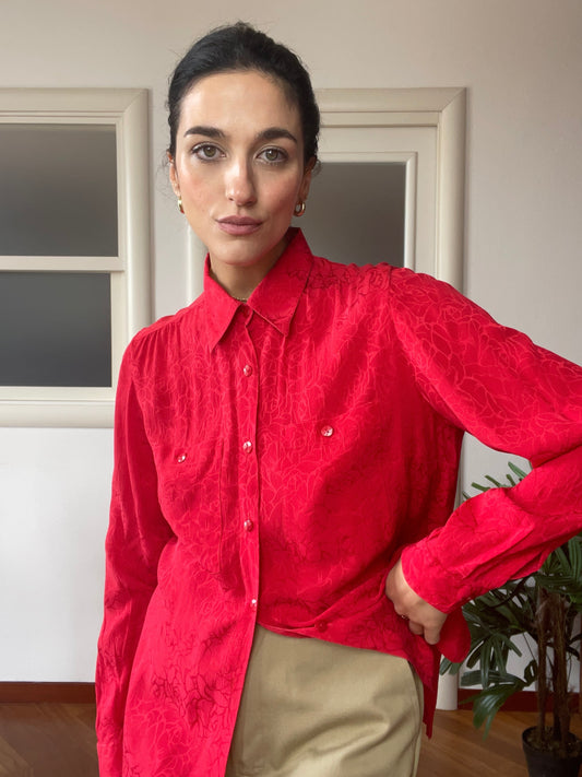 Valentino jacquard silk shirt