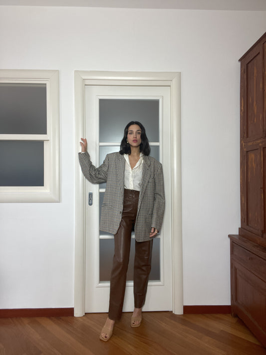 Caramello leather pants