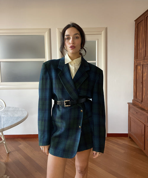 The tartan blazer