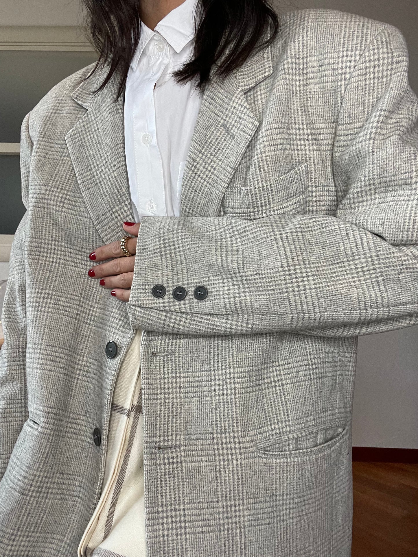 Soft Grey check blazer