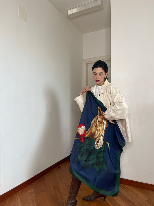 Printed silk scarf by Pancaldi