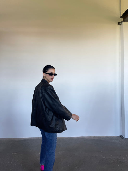 Necessario leather blazer