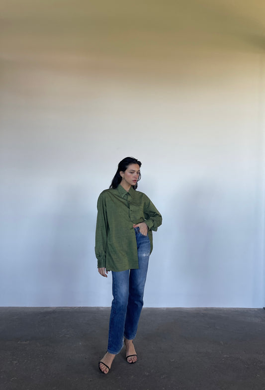 Boyfriend green shirt