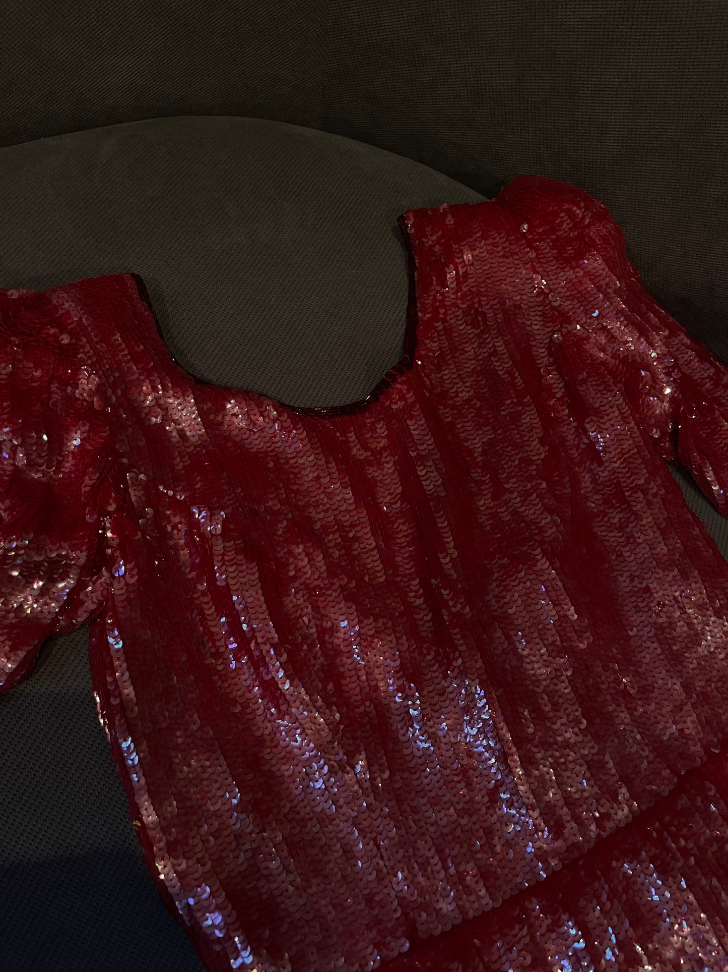 Red sequins Xmas dress