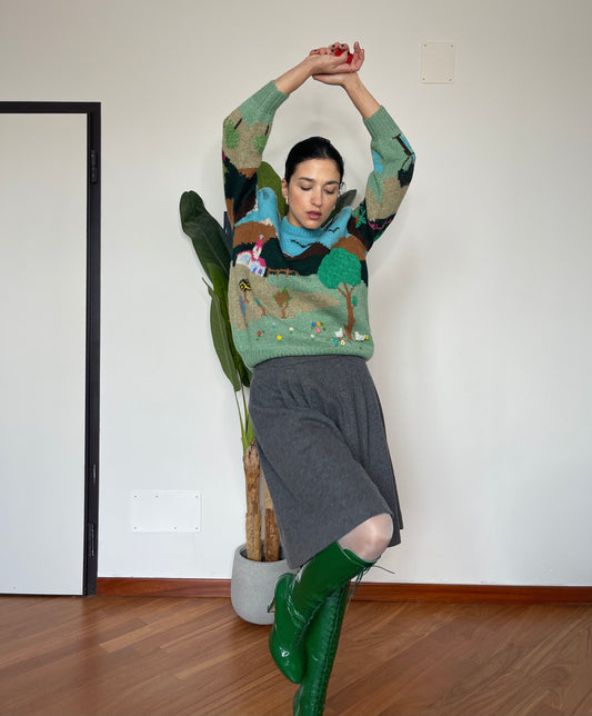 Max Mara round skirt