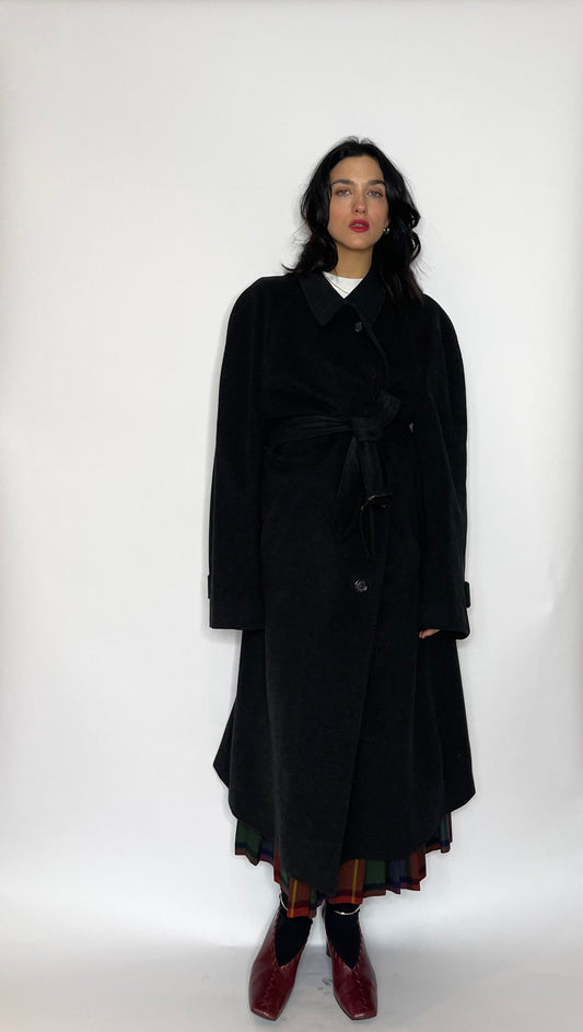 Dark grey oversized coat