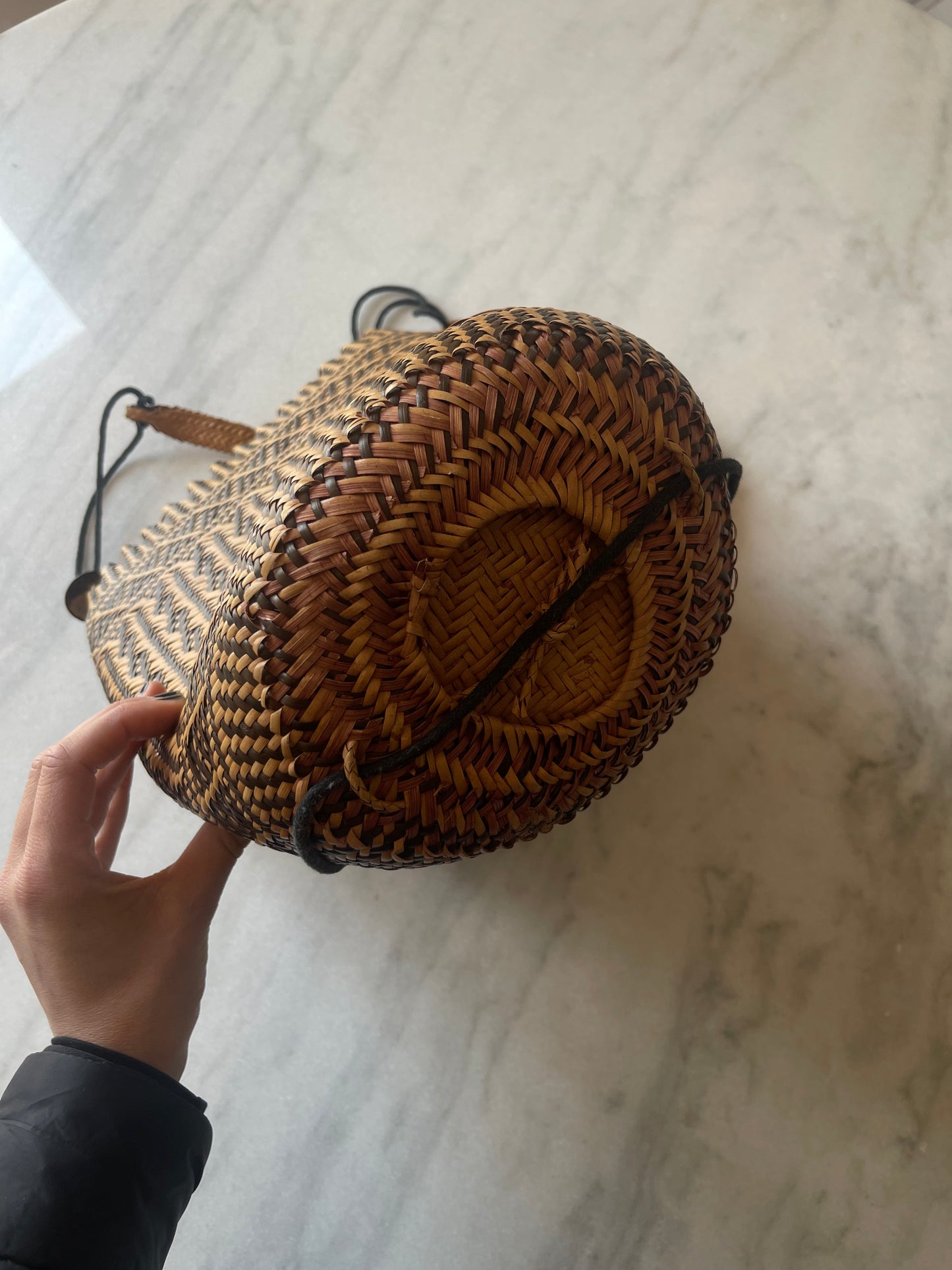 Handmade straw bag