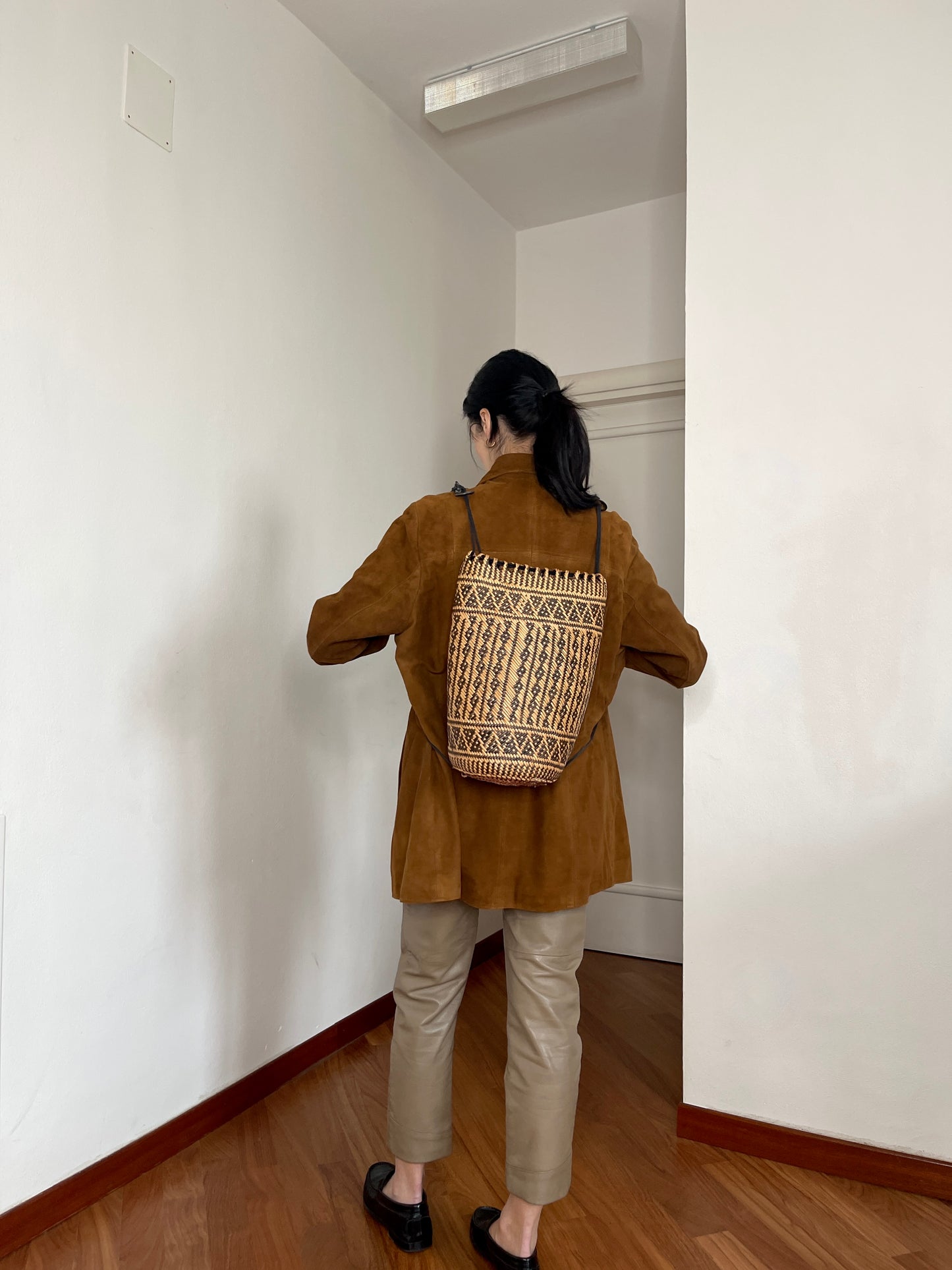 Handmade straw bag