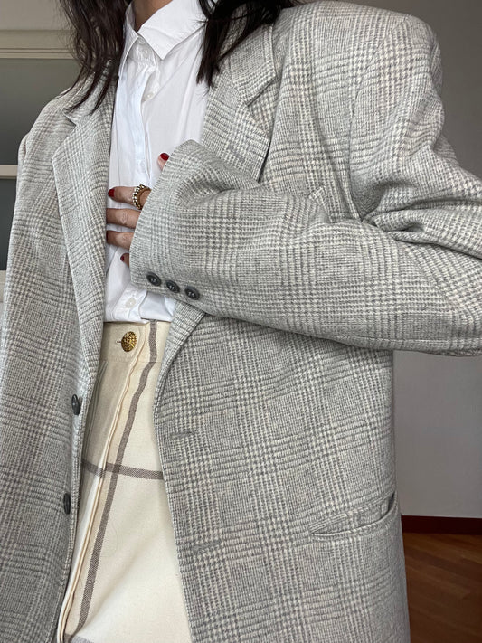 Soft Grey check blazer