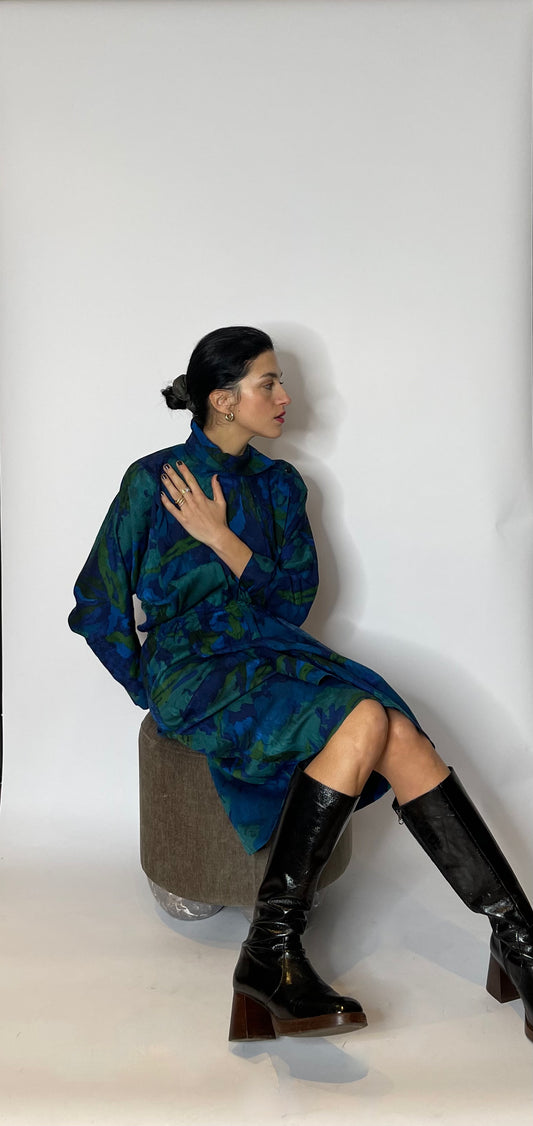 Le ninfee-abito in lana