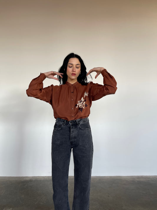 Silk shirt by Pancaldi&B for Tandem